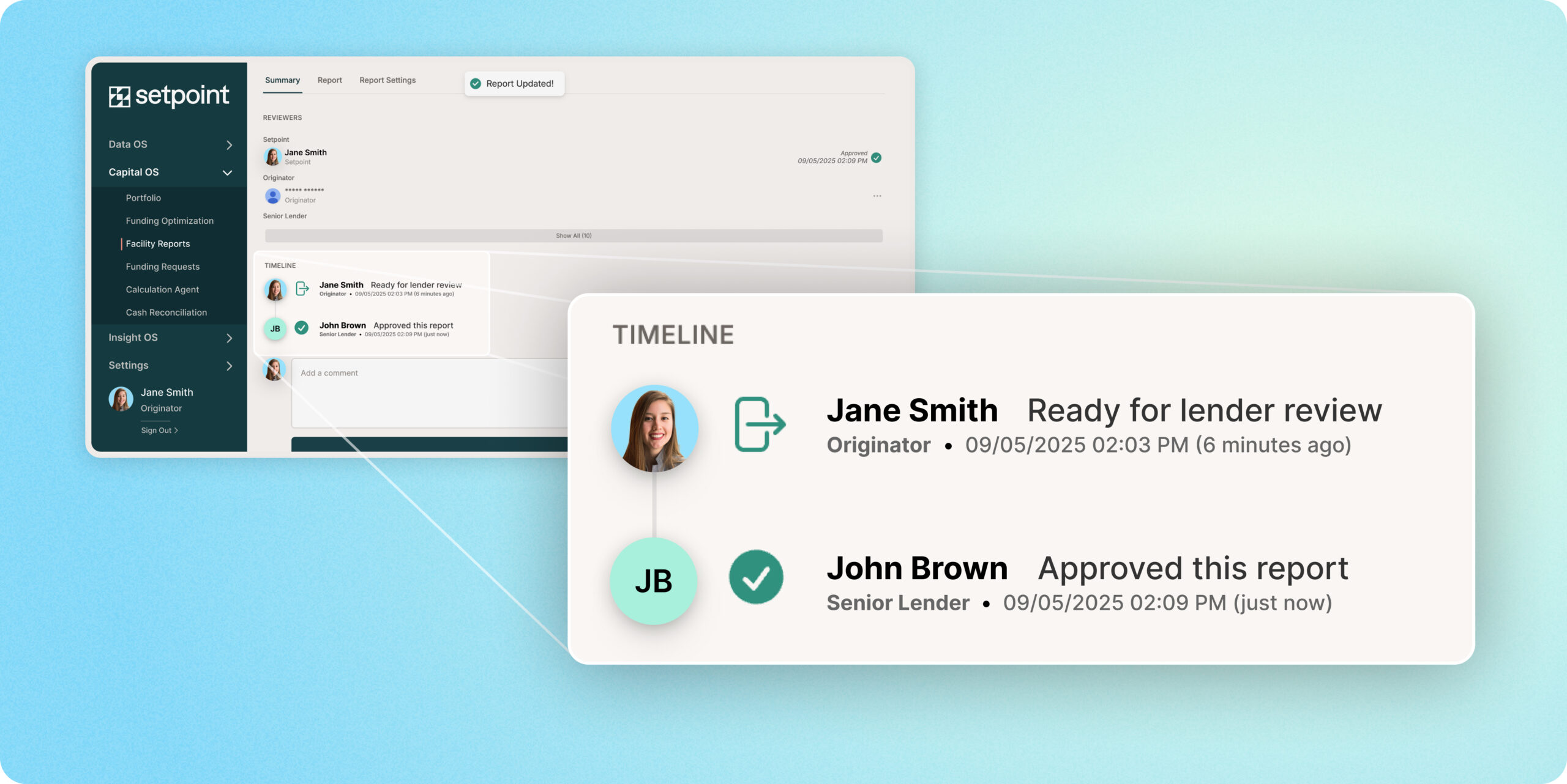 Setpoint is a shared operating layer for borrowers and capital providers.